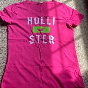 Pink hollister tshirt kids large
